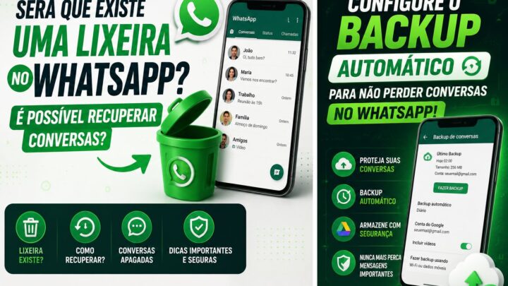 Será que existe uma lixeira no WhatsApp para poder recuperar conversas?