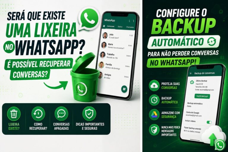 Será que existe uma lixeira no WhatsApp para poder recuperar conversas?