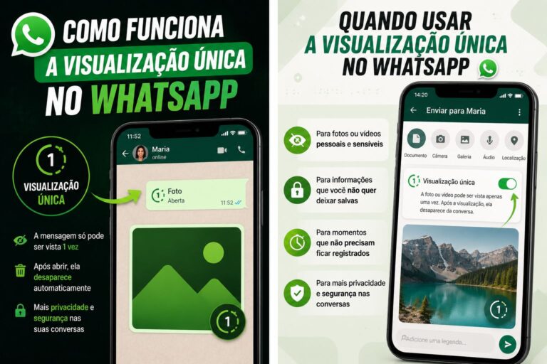 Como funciona a visualização única no WhatsApp
