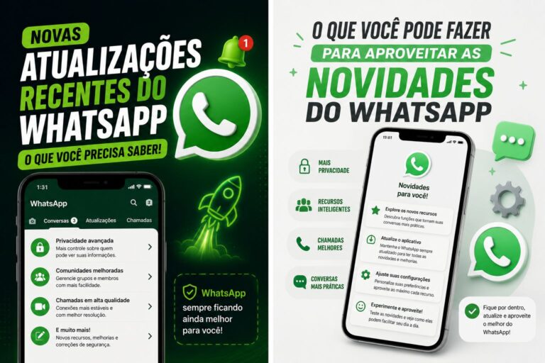 Novas atualizações recentes do WhatsApp — o que você precisa saber