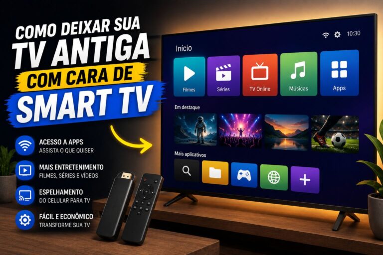 Como Deixar Sua TV Antiga com Cara de Smart TV — Simples e Barato