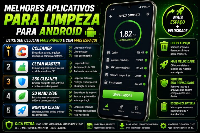 Melhores Apps de Limpeza Para Android em 2026